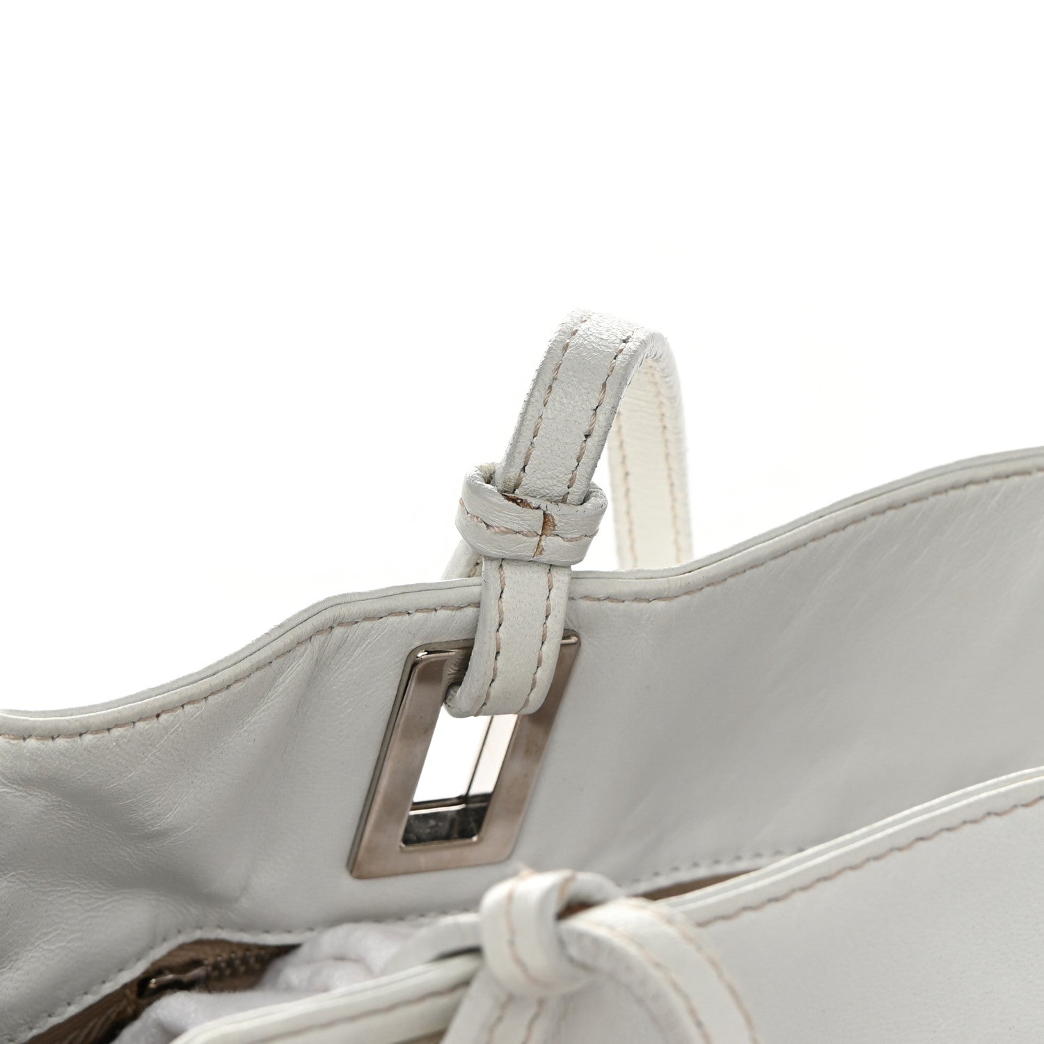 Prada Soft Calfskin Tote White 19 of 21