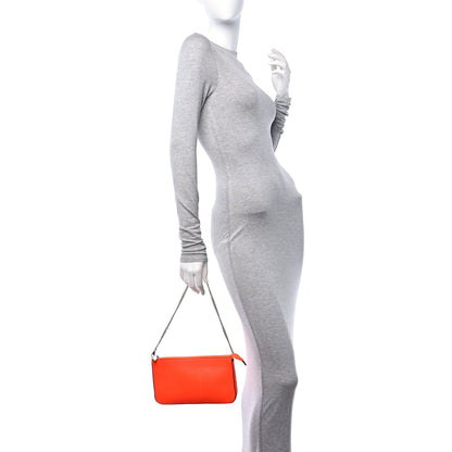 Christian Louboutin Calfskin Empire Loubila Chain Clutch Sunrise 2 of 12
