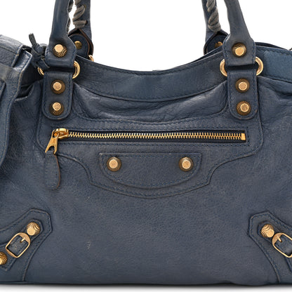Balenciaga Agneau Giant 12 Gold Hardware Town Bleu Persan 9 of 13