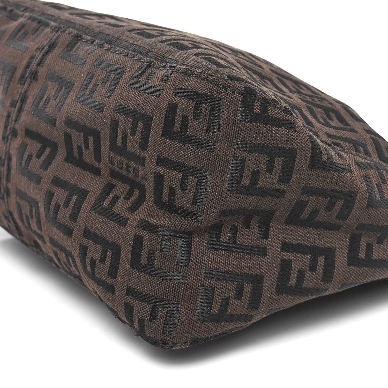 Fendi Zucchino Vitello Mini Pochette Moro Black 10 of 10
