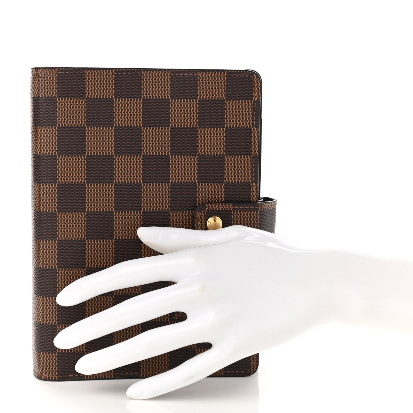 Damier Ebene Medium Ring Agenda Cover