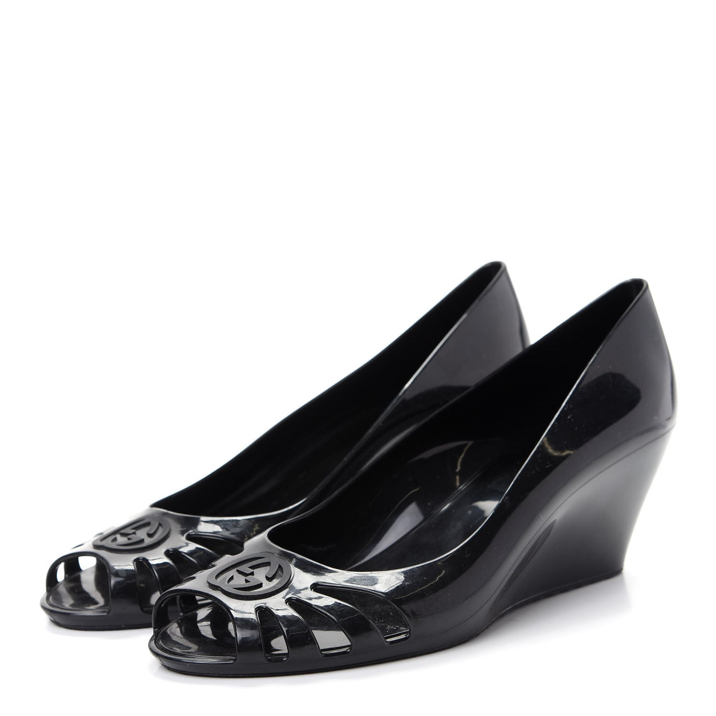 Rubber Jelly Marola Wedges 39 Black
