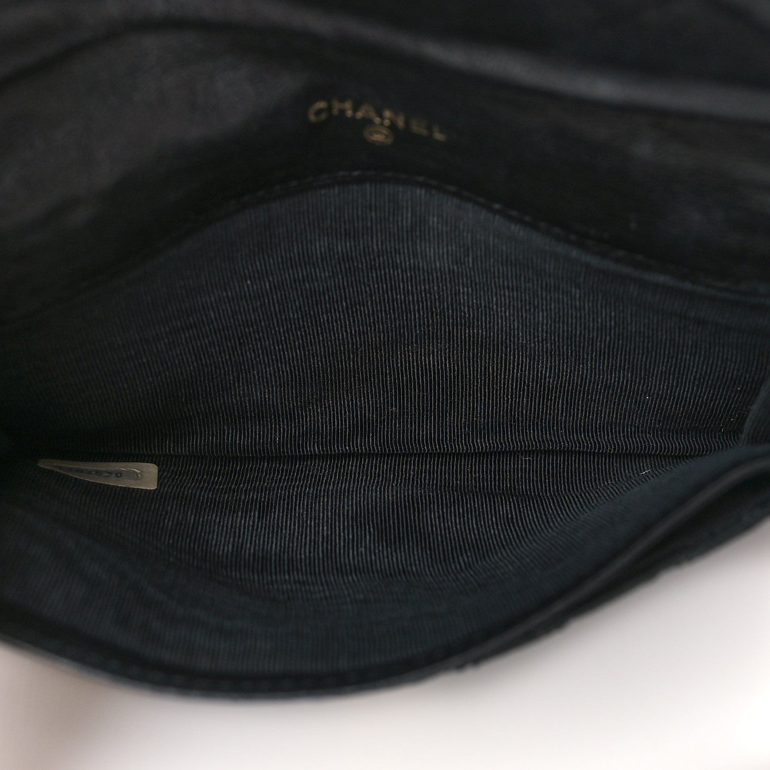 Chanel Satin Stitched Flap Card Case Black 5 of 8