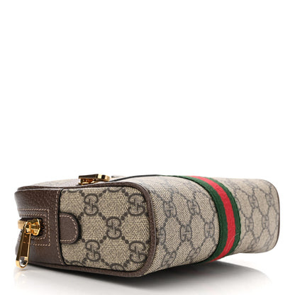 Gucci GG Supreme Monogram Web Small Ophidia Belt Bag 85 34 Dark Brown 4 of 11