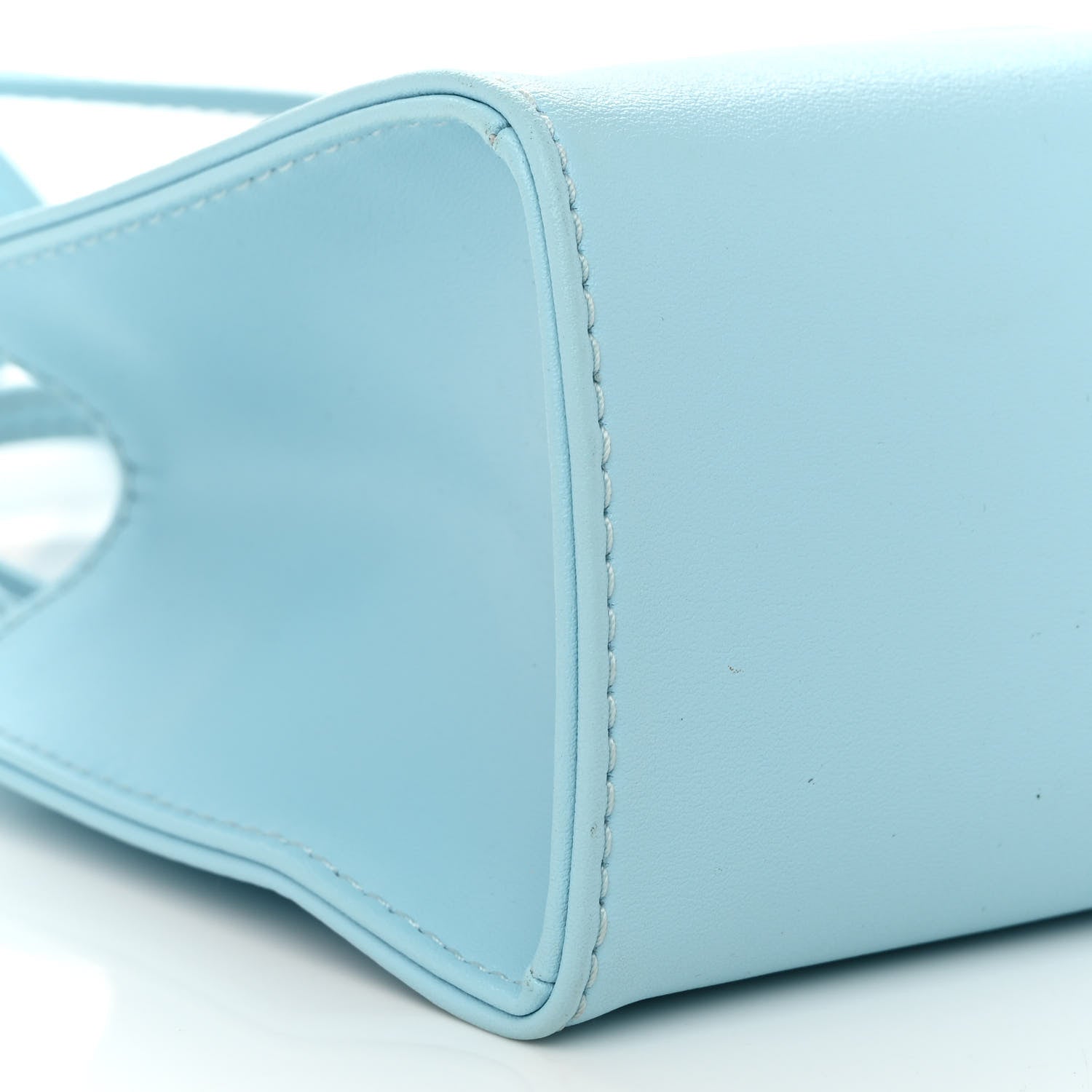 Telfar Vegan Leather Small Shopping Bag Pool Blue 8 of 14