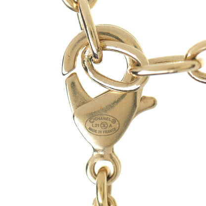 Chanel Crystal Pearl Necklace Gold 6 of 6