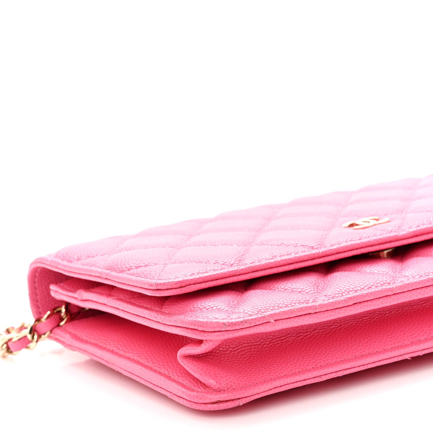 Chanel Caviar Quilted Wallet On Chain WOC Pink 9 of 10