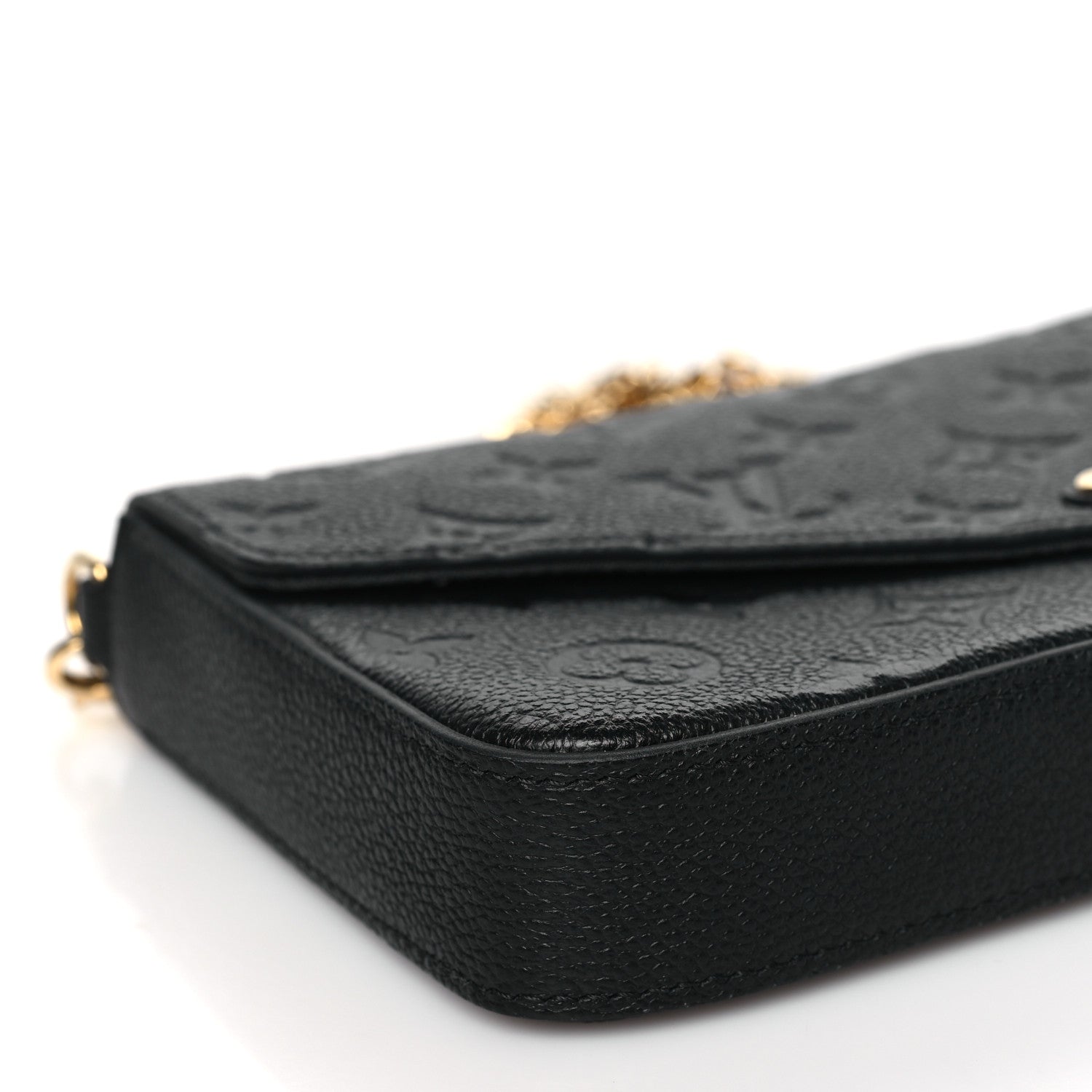 Louis Vuitton Empreinte Pochette Felicie Chain Wallet Black 8 of 10