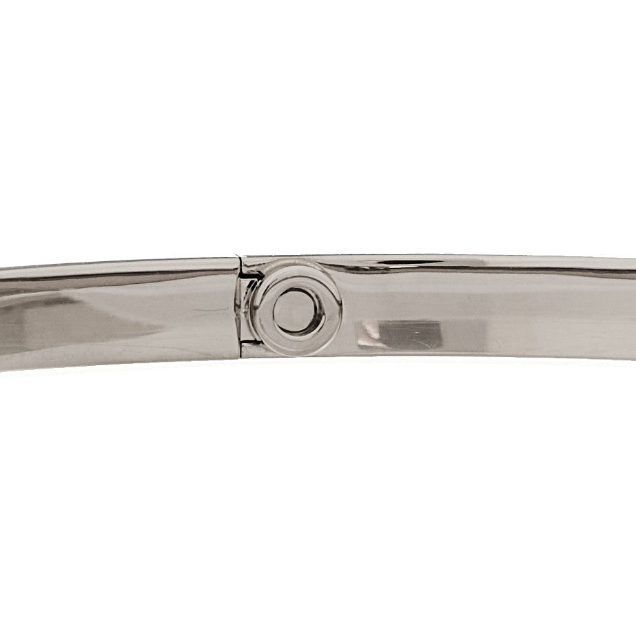 18K White Gold Small LOVE Bracelet 17