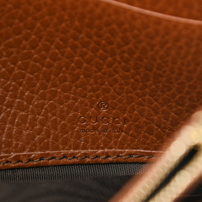 Gucci New Denim GG Monogram Jackie 1961 Chain Wallet Blue Tea Cuir 6 of 10