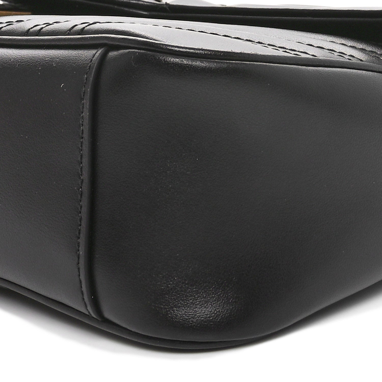 Gucci Calfskin Matelasse Small GG Marmont Shoulder Bag Black 11 of 11