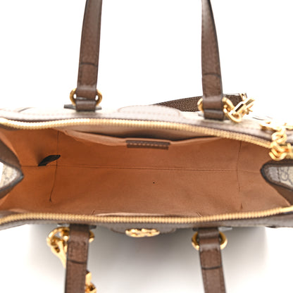 Gucci GG Supreme Monogram Small Ophidia Tote Bag Brown 5 of 10
