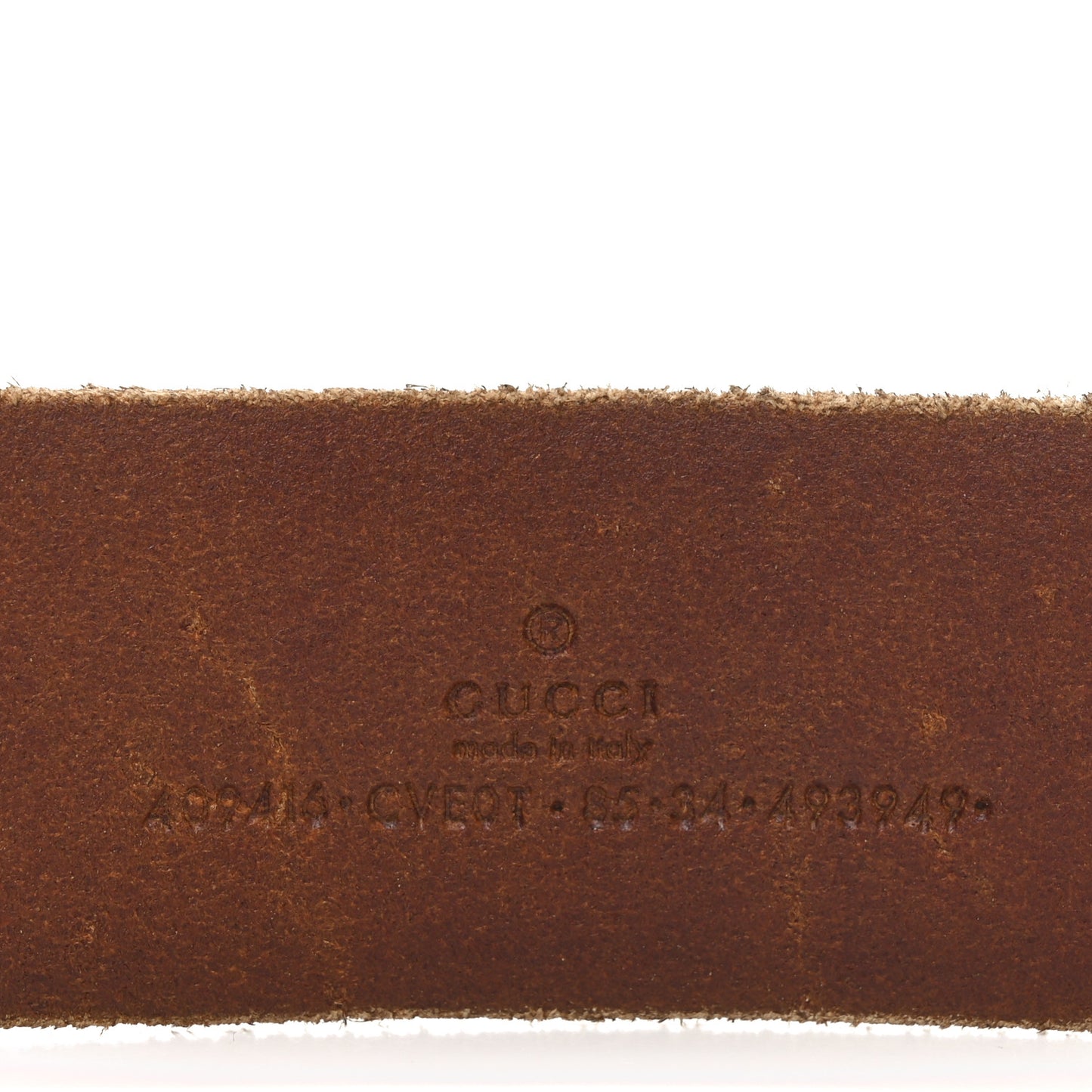 Faded Calfskin Double G 40mm Belt 85 34 Cuir