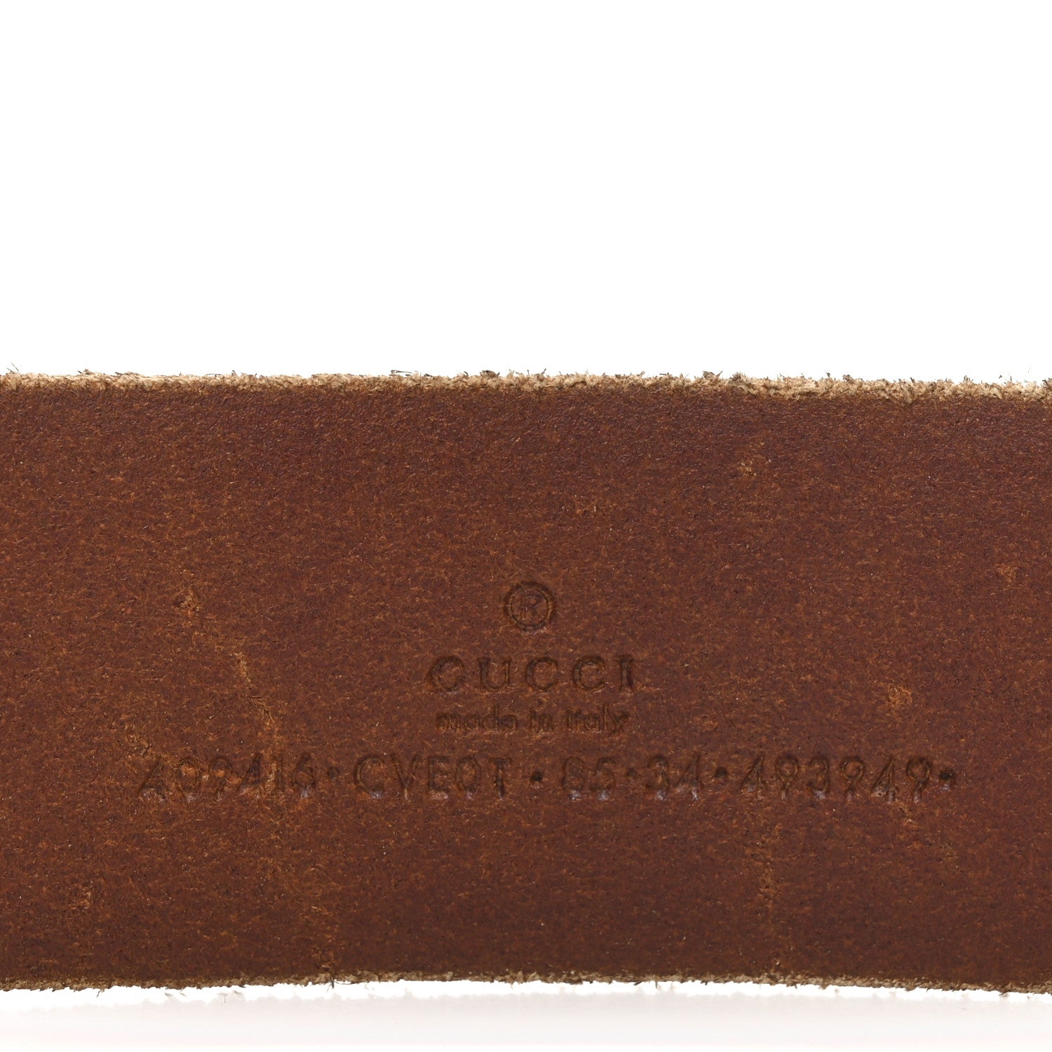 Gucci Faded Calfskin Double G 40mm Belt 85 34 Cuir 3 of 6