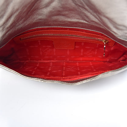 Christian Louboutin Metallic Calfskin Pillow Clutch Gold 5 of 6
