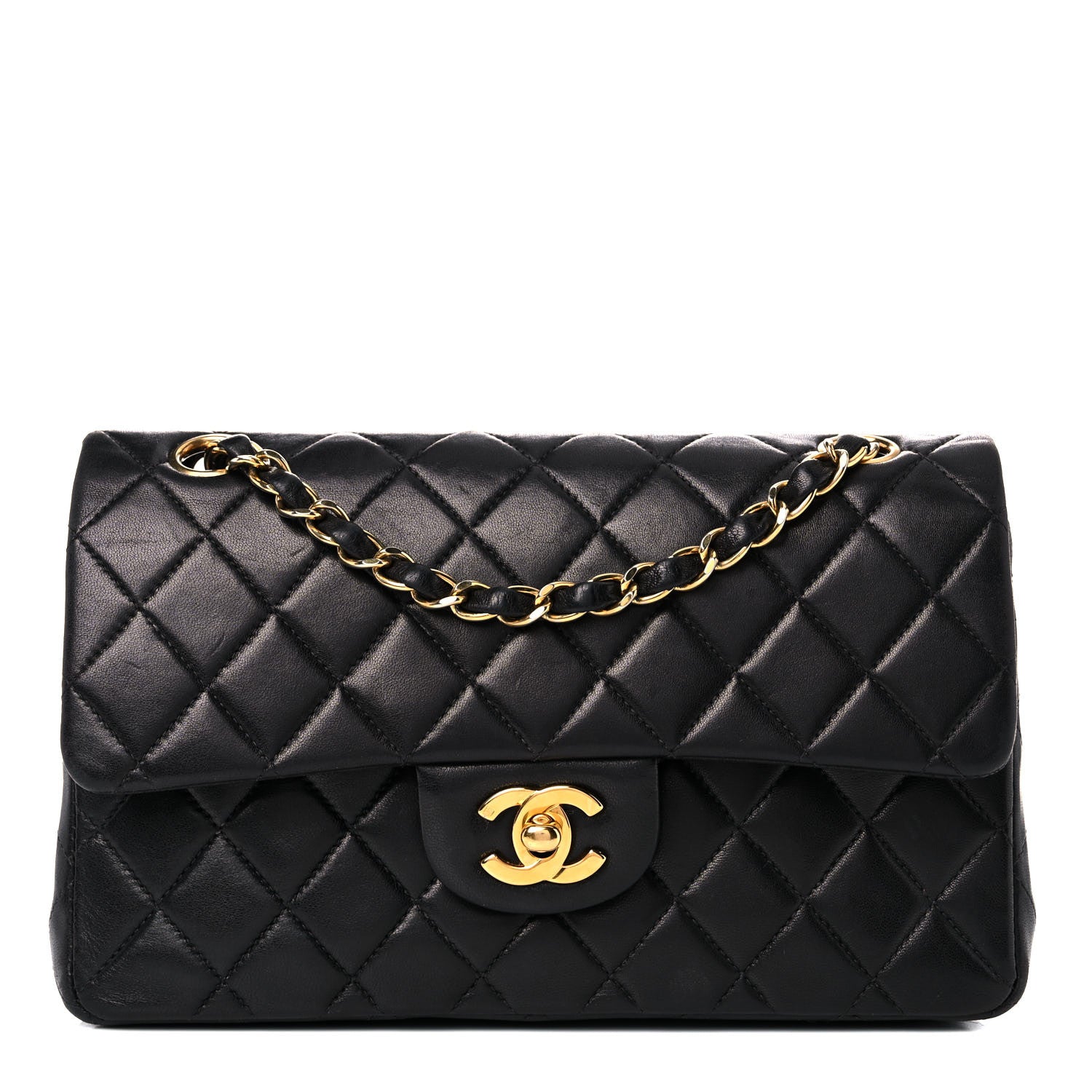 Chanel Lambskin Quilted Medium Double Flap Black 1 of 22