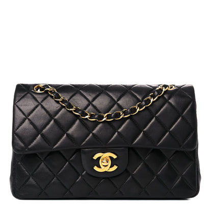Chanel Lambskin Quilted Medium Double Flap Black 1 of 22
