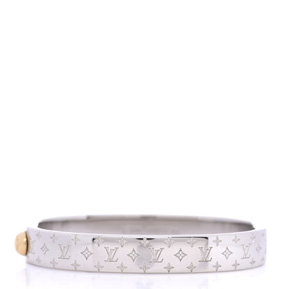 Louis Vuitton Palladium Monogram Nanogram Cuff S 3 of 6