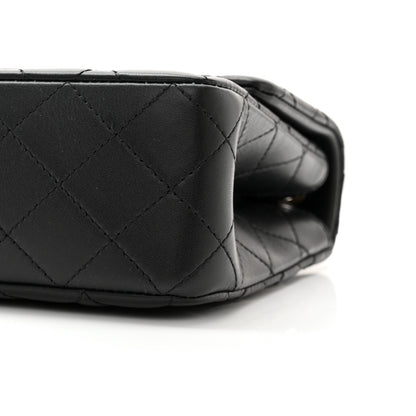 Chanel Lambskin Quilted Small Sweet Camellia Flap Black 10 of 11