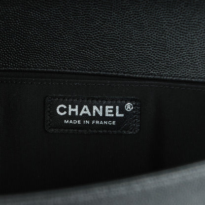 Chanel Caviar Quilted Medium Boy Flap So Black 7 of 8