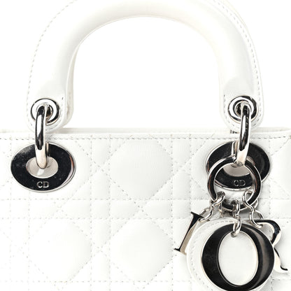 Christian Dior Lambskin Cannage Mini Lady Dior White 9 of 9