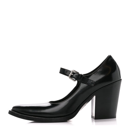 Prada Spazzolato Mary Jane 90mm Pumps 39 Black 1 of 9