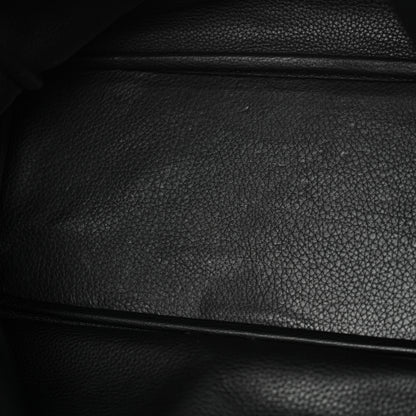 Hermes Taurillon Clemence Victoria II Cabas 35 Black 13 of 15
