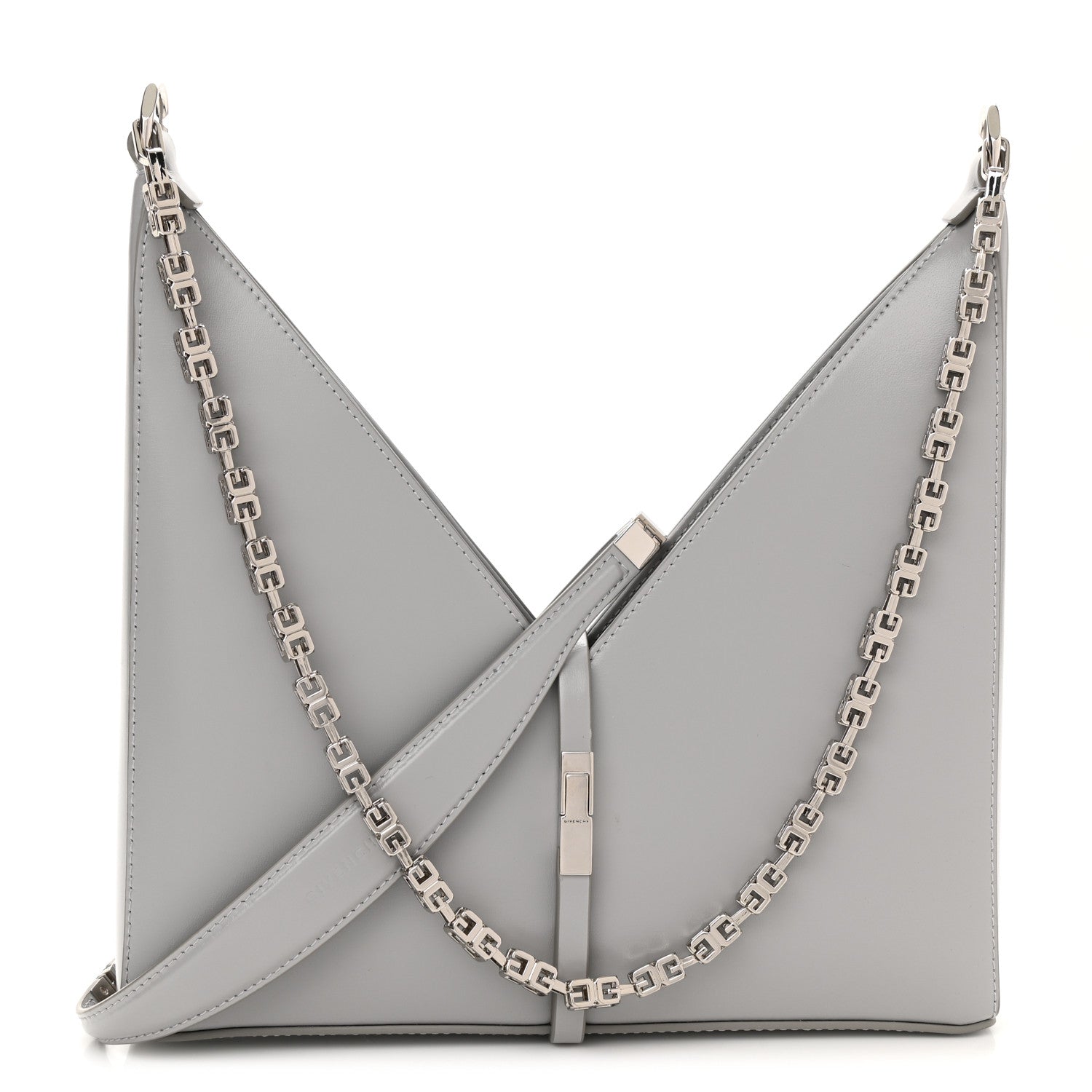 Givenchy Box Calfskin Small Cut Out Shoulder Bag Cloud Grey 1 of 8