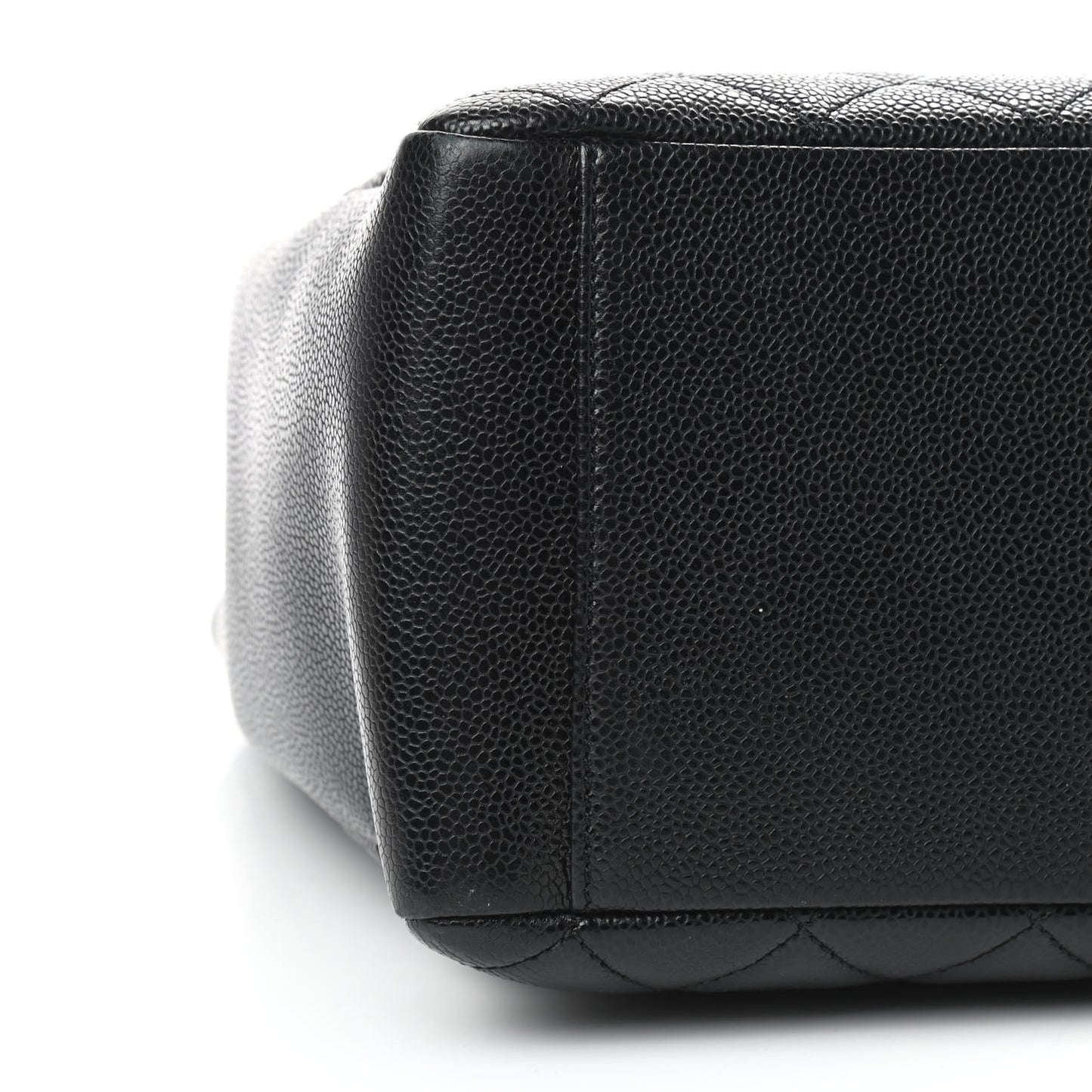 Caviar Quilted Grand Shopping Tote GST Black