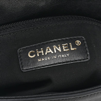 Chanel Sheepskin Chevron Quilted Mini Double Chevron Flap Black 6 of 10