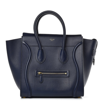 Celine Smooth Calfskin Mini Luggage Ink 1 of 12