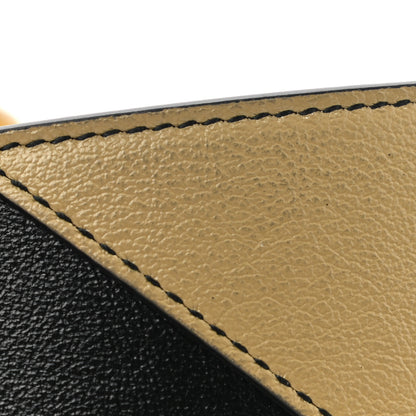 Gucci Calfskin Striped Textured Double G 50mm Belt 85 34 Black Beige 6 of 6
