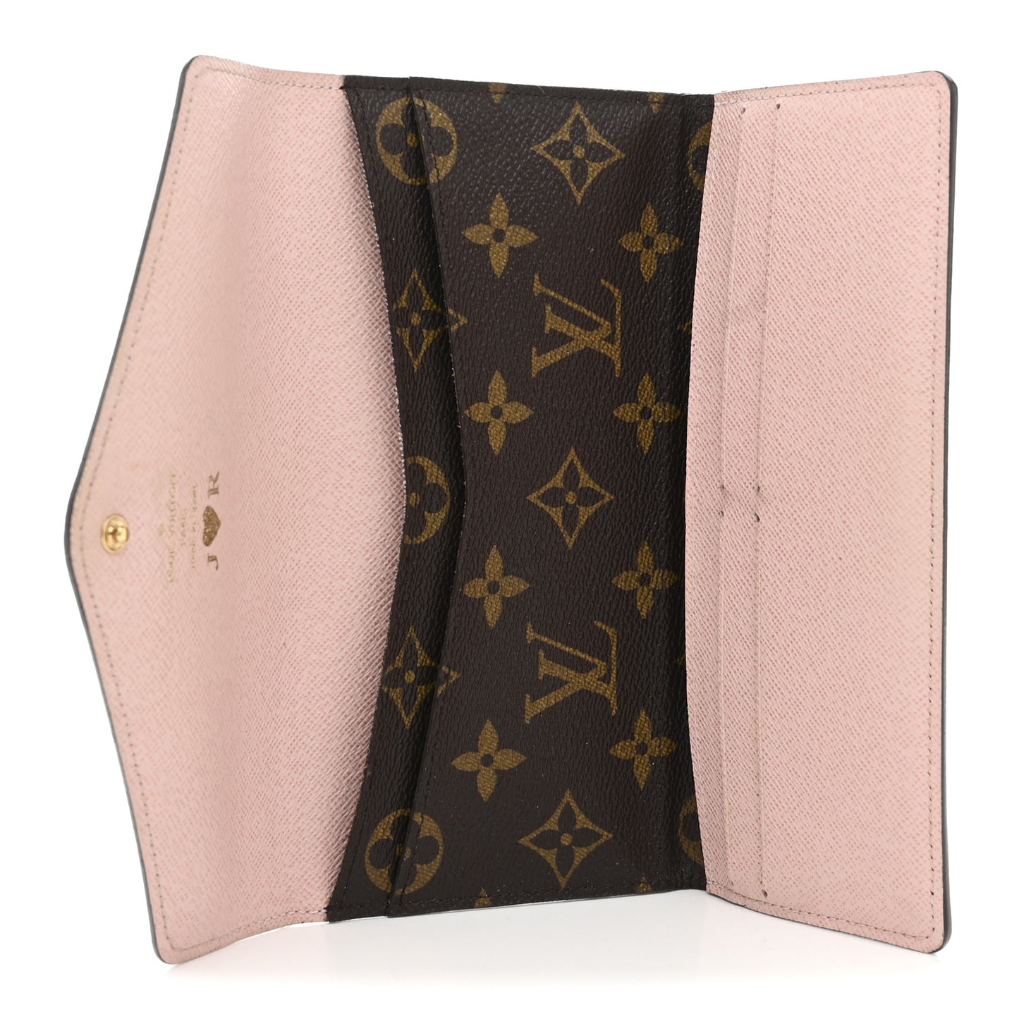 Monogram Josephine Wallet Rose Ballerine