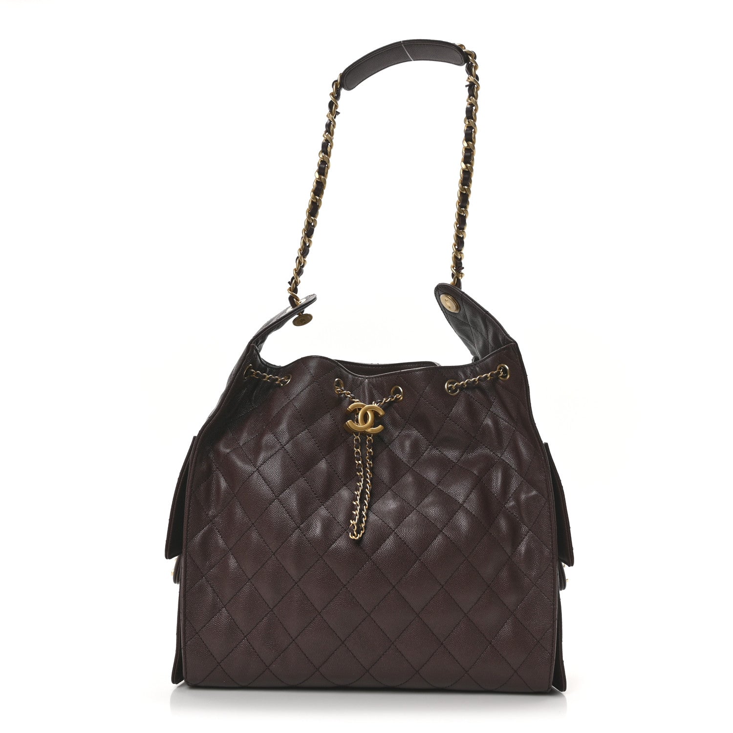 Chanel Caviar Quilted Medium Chanel 25 Handbag Dark Brown 1 of 11