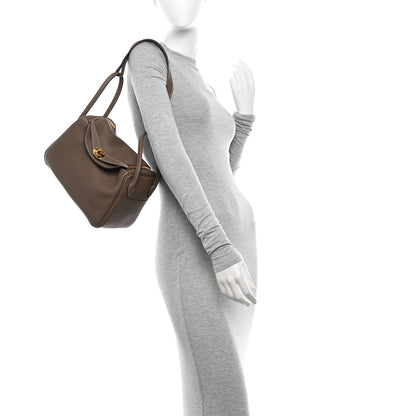 Hermes Taurillon Clemence Lindy 26 Etoupe 2 of 10