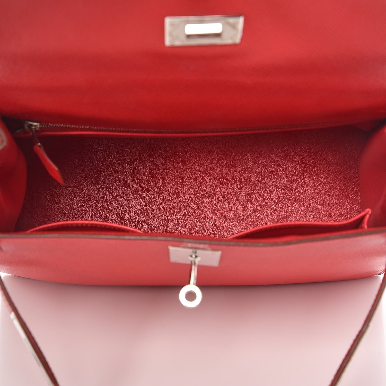 Hermes Epsom Kelly Sellier 28 Rouge Casaque 9 of 35