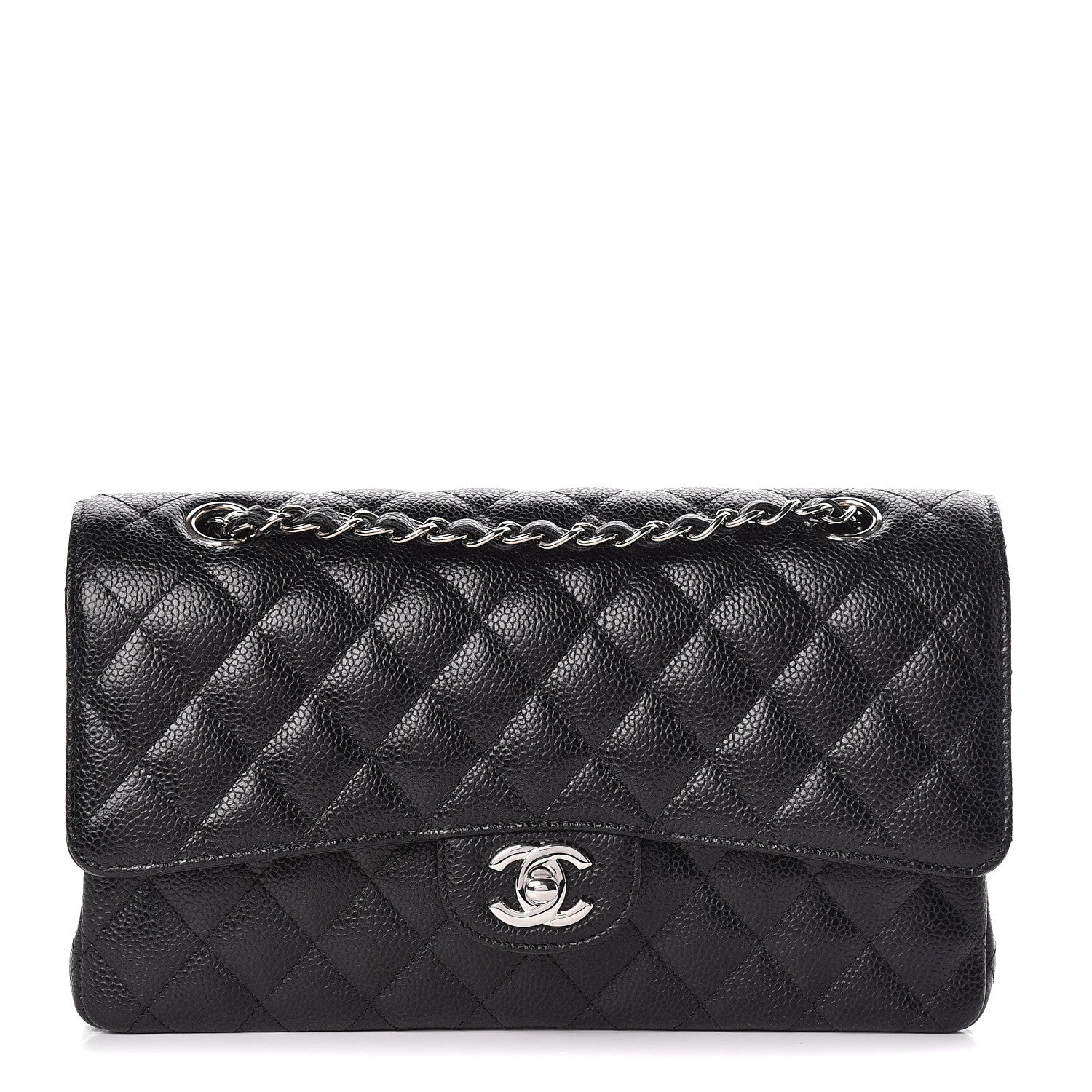Chanel Caviar Quilted Medium Double Flap Black 1 of 10