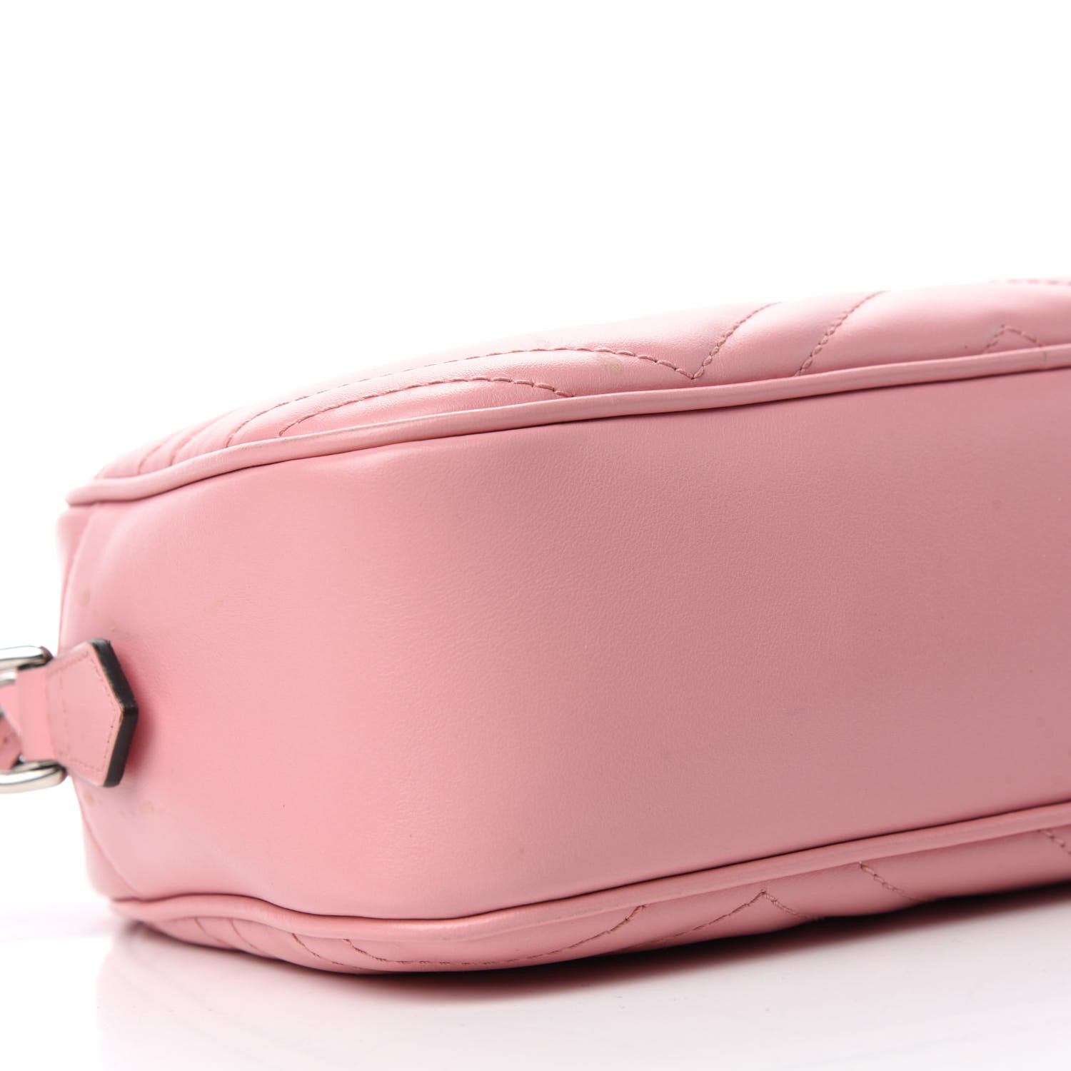 Gucci Calfskin Matelasse Small GG Marmont Chain Shoulder Bag Wild Rose 6 of 11