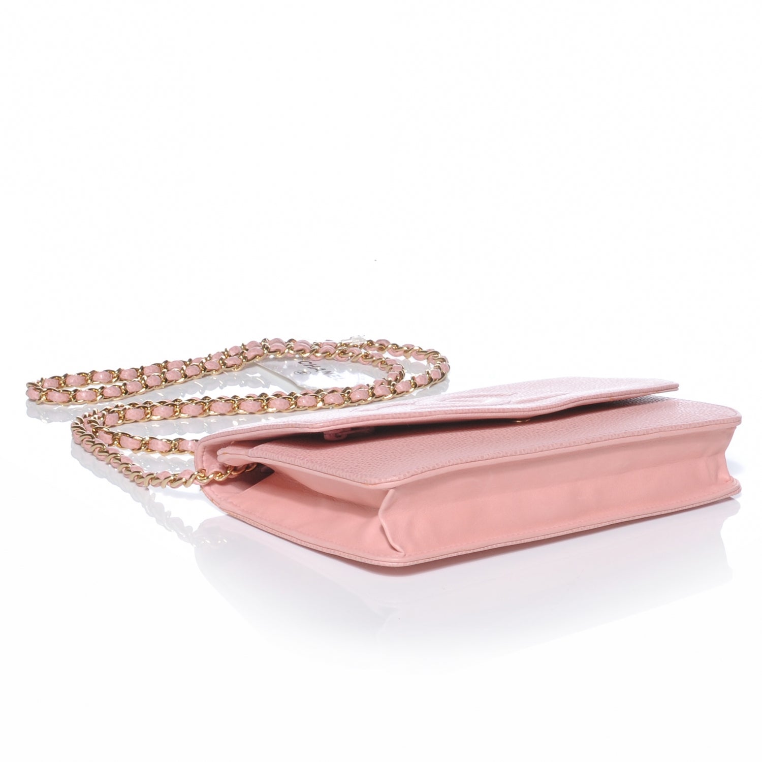 Chanel Caviar Wallet on Chain WOC Pink 4 of 8