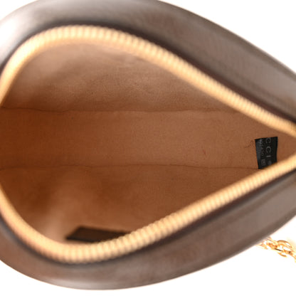 Gucci GG Supreme Monogram Web Mini Ophidia Round Shoulder Bag Brown 5 of 11