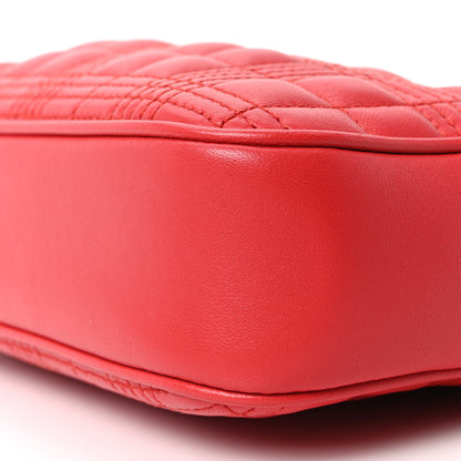 Burberry Lambskin Quilted Mini Lola Camera Bag Bright Red 10 of 10