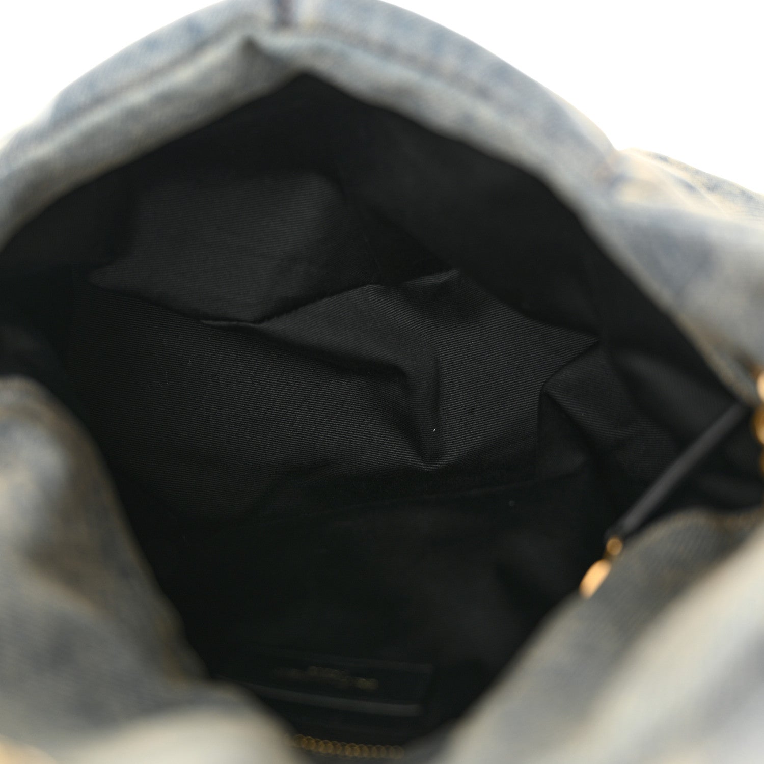Saint Laurent Denim Quilted Small Loulou Puffer Monogram Chain Satchel Blue Cinnamon 5 of 11