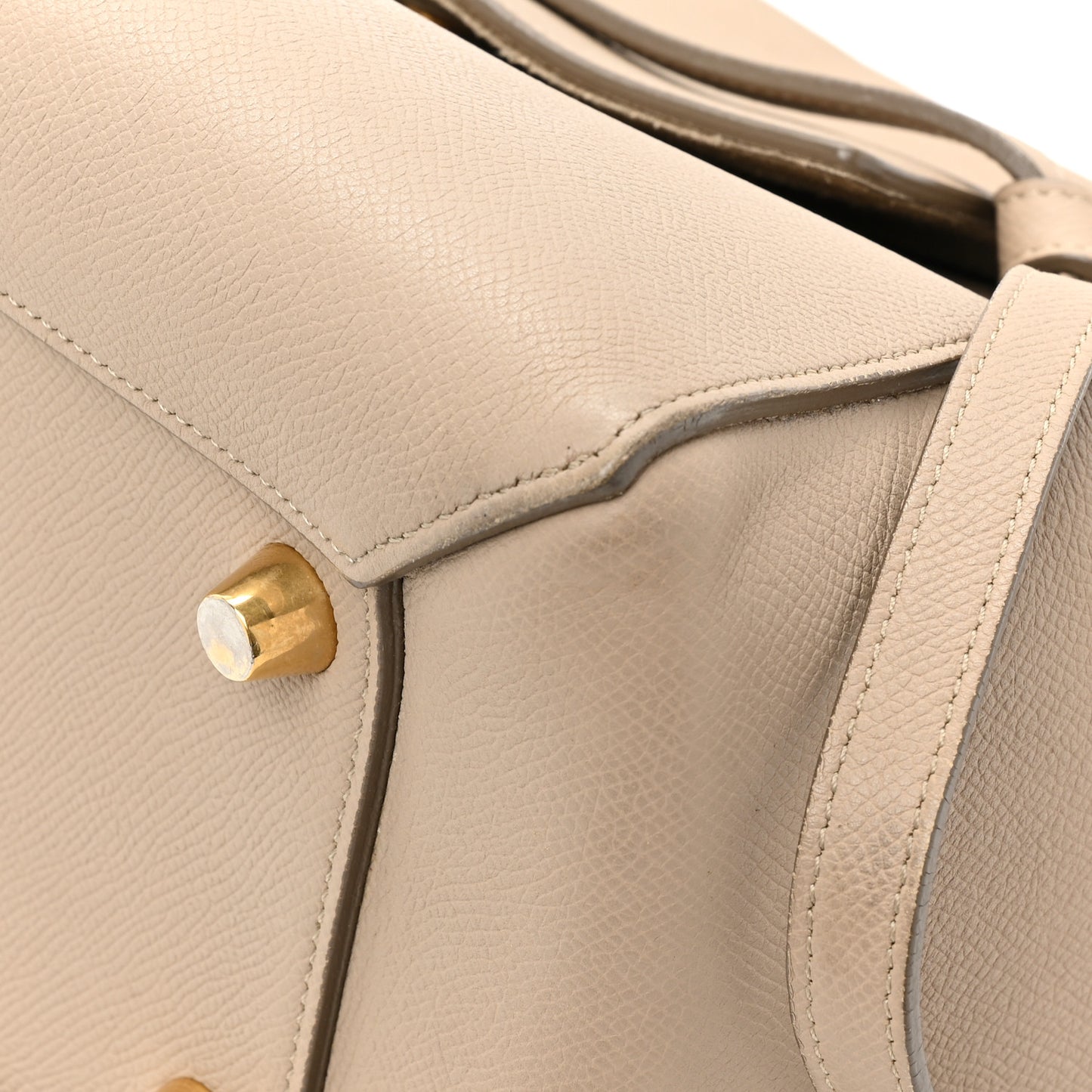 Grained Calfskin Mini Belt Bag Light Taupe