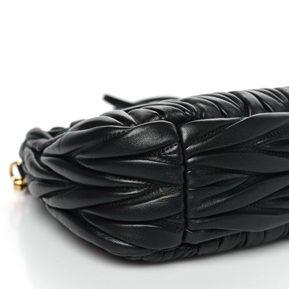 Miu Miu Nappa Matelasse Small Wander Hobo Black 9 of 10