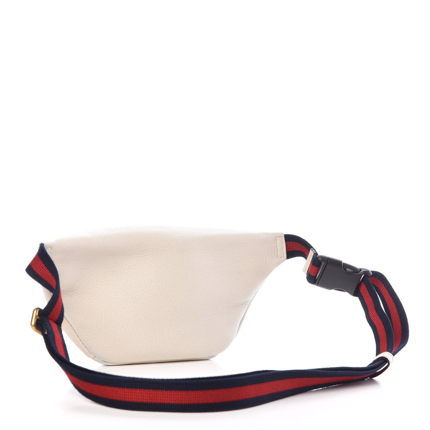 Grained Calfskin Small Logo Belt Bag White