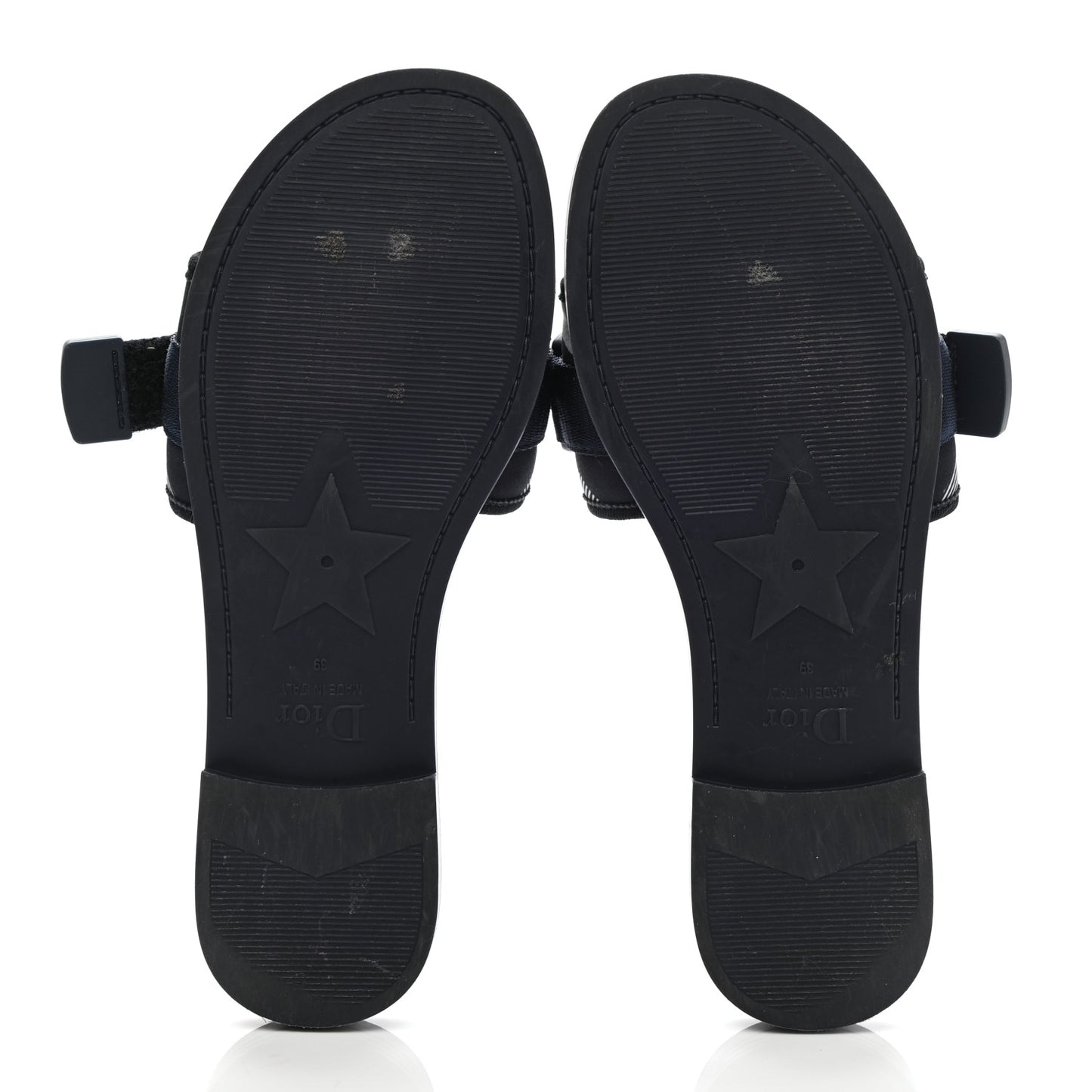 Technical Stretch Fabric Camouflage Dio(r)evolution Slide Sandals 39 Deep Blue
