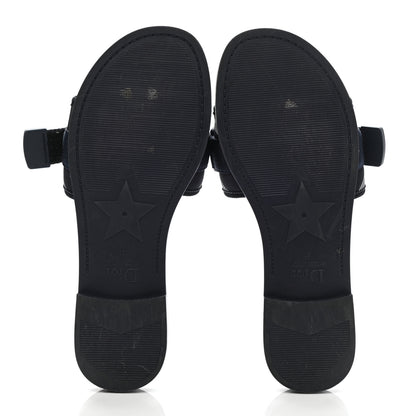 Christian Dior Technical Stretch Fabric Camouflage Dio(r)evolution Slide Sandals 39 Deep Blue 5 of 11