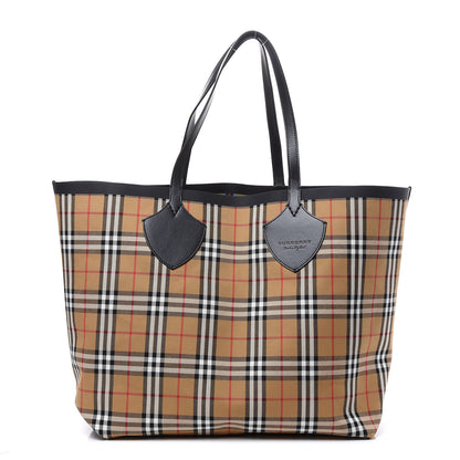 Burberry Vintage Check Extra Large The Giant Reversible Tote Antique Yellow 1 of 21
