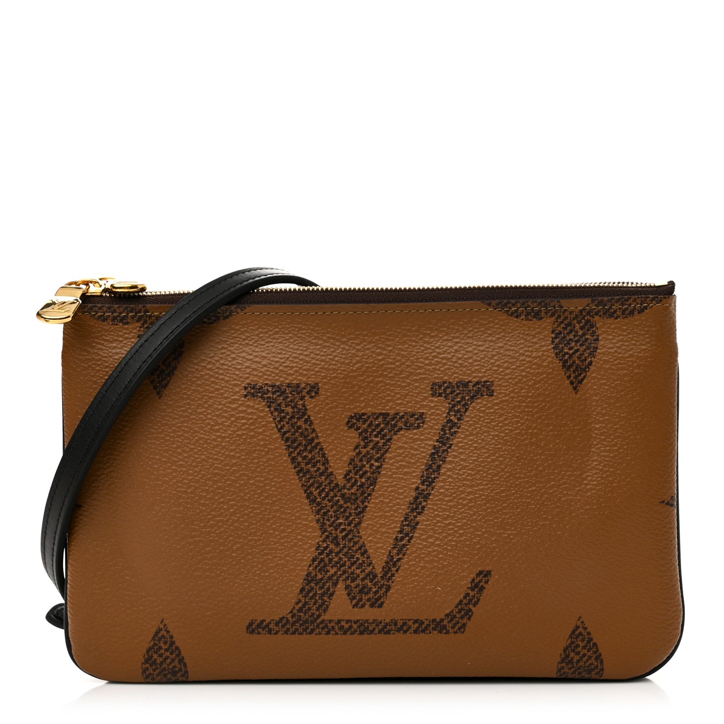 Reverse Monogram Giant Double Zip Pochette