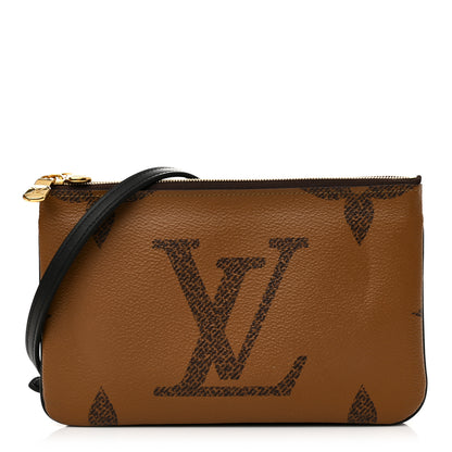 Louis Vuitton Reverse Monogram Giant Double Zip Pochette 1 of 11